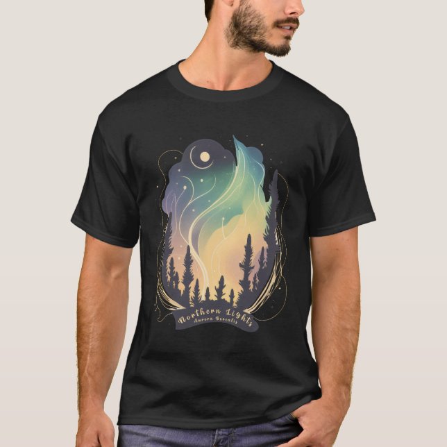 T-shirt aurores boréales Aurora Borealis Belle (Devant)