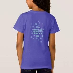 T-Shirt Ausome Hiver – Une girafe flocon de neige unique