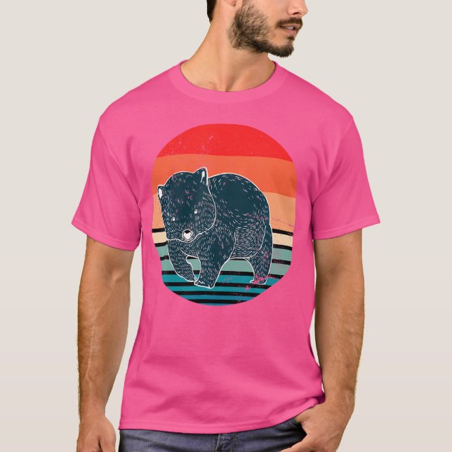T-shirt Aussie Backpacker Australia Outback Animal Wombat (Devant)