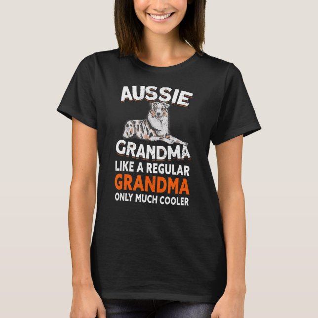 T-shirt Aussie Grand-mère Aussie Propriétaire Australian S (Devant)