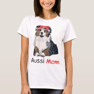 T-shirt Aussie Maman Chien Bandana Pet Lover Cadeau WoAuss
