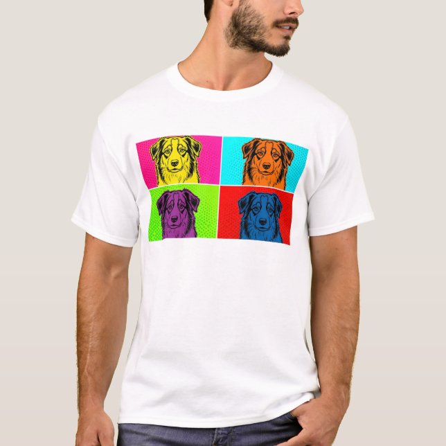T-shirt Aussie Pop Art de style Warhol | Berger Australien (Devant)