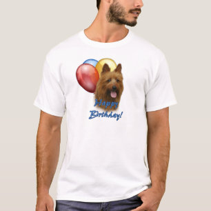 T-shirt Aussie Terrier Joyeux Ballons d'anniversaire