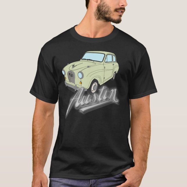 T-shirt Austin A35 - Standard, Fiesta Green Classic T-Shir (Devant)