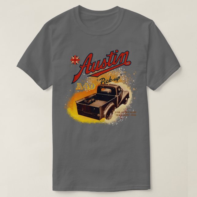 T-shirt Austin A40 camions uk (Design devant)