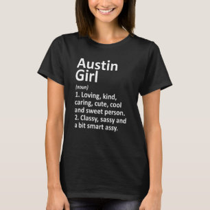 T-shirt Austin Girl in Indiana Funny City Accueil Racines