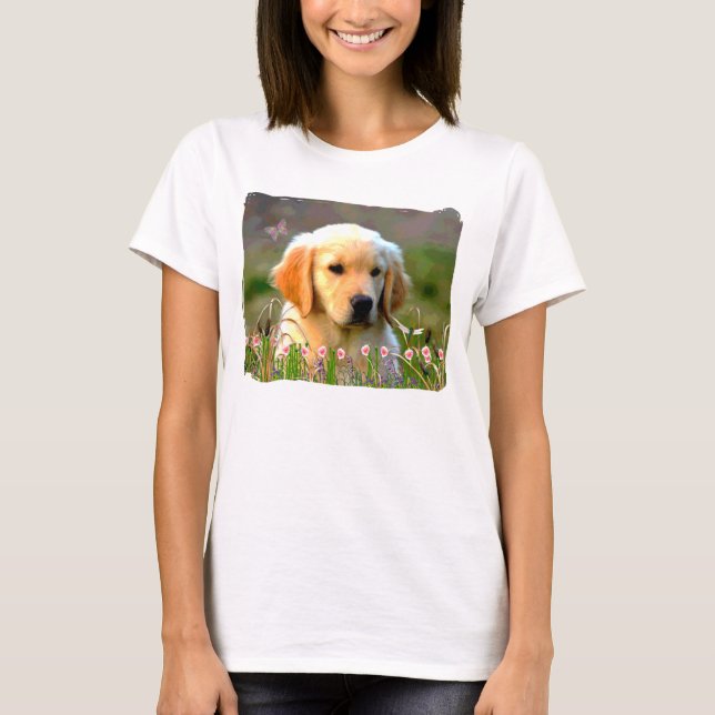 T-shirt Austin le Labrador d'or (Devant)