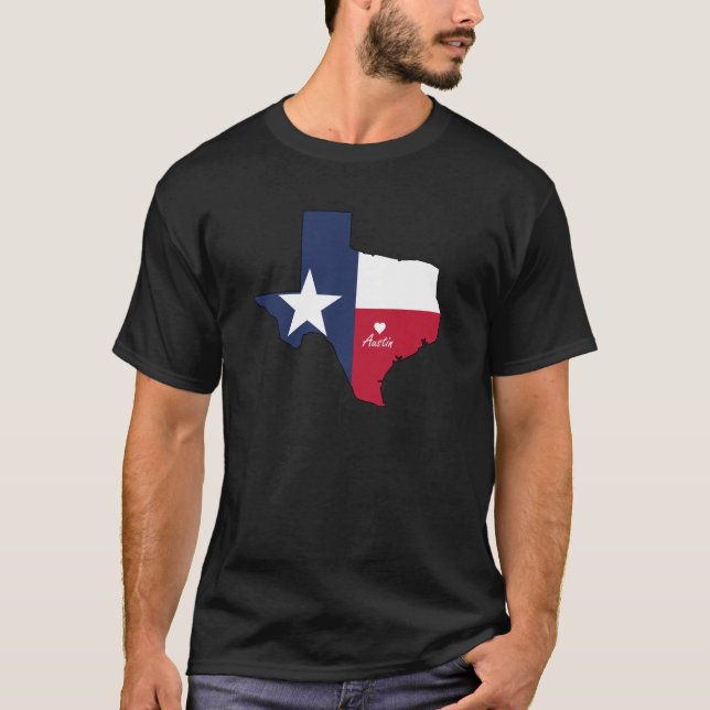 T-shirt Austin, le Texas (Devant)