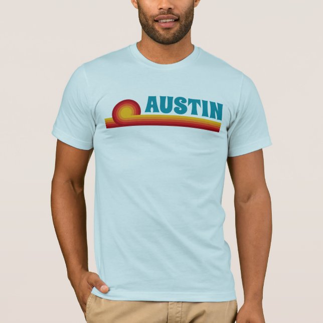 T-shirt Austin Love d'inspiration vintage (Devant)