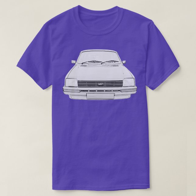 T-shirt Austin Metro 1980 classique monochrome (Design devant)