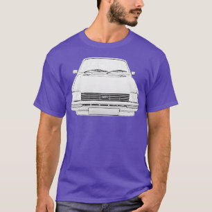 T-shirt Austin Metro 1980 classique monochrome