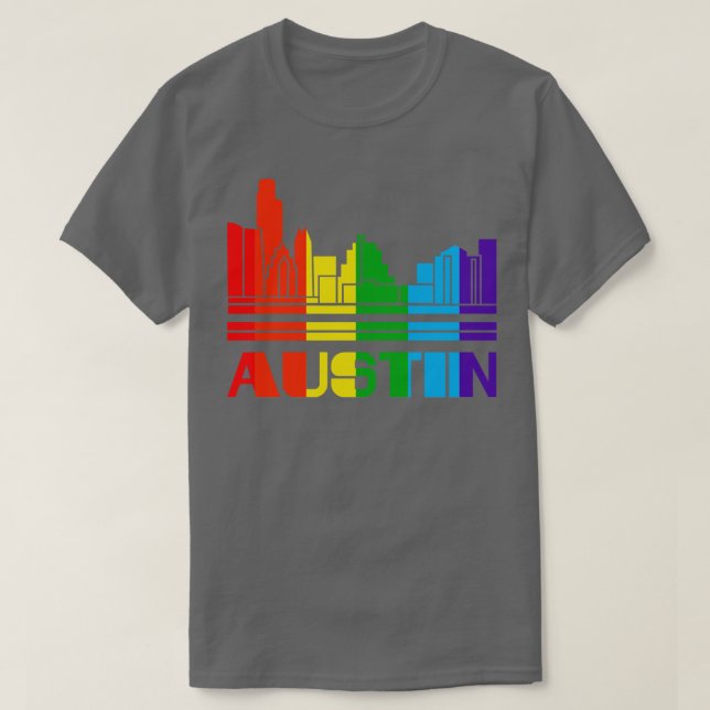 T-shirt Austin Pride Austin LGBT Don LGBTQ Supporter Tee (Design devant)