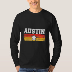 T-shirt Austin Retro Star Texas Pride Humour de vacances