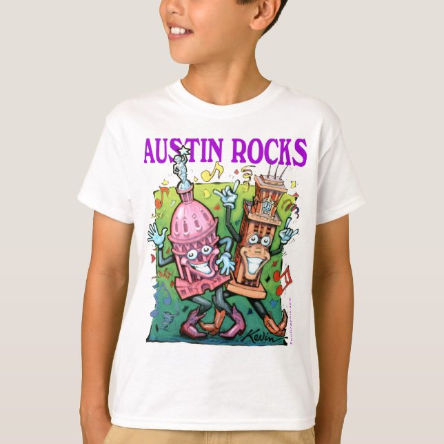 T-shirt Austin Rocks (Devant)