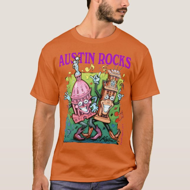 T-shirt Austin Rocks (Devant)