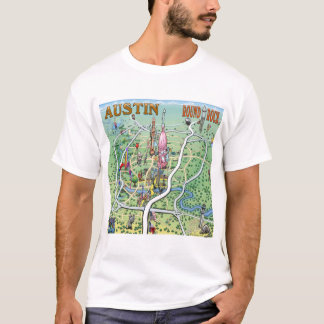 T-shirt Austin Round Rock Texas Fun Carte