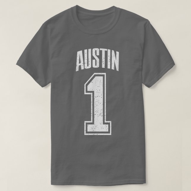 T-shirt Austin Supporter Numéro 1 plus grand ventilateur  (Design devant)