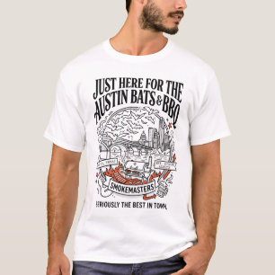 T-shirt Austin Texas Chauves-Souris et Barbecue Smokemaste