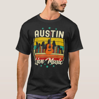 T-shirt Austin Texas Music Vintage Austin Texas Vintage Mu