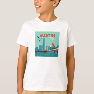 T-shirt Austin, Texas   Pont de l'Avenue du Congrès