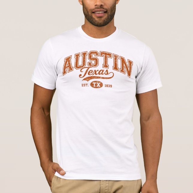 T-shirt Austin Texas Retro Collegiate Varsity (Devant)