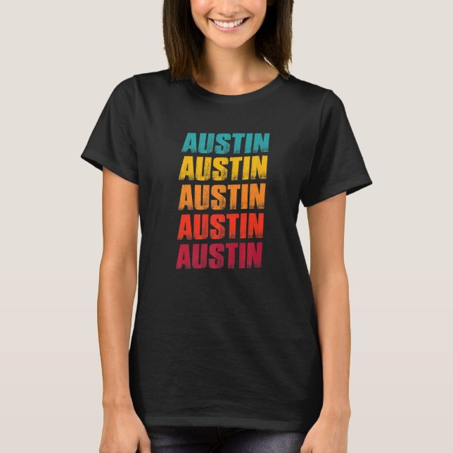 T-shirt Austin Texas Souvenir  Retro Vintage Austin (Devant)