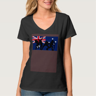 T-shirt Australia Cricket Players Australian Flag