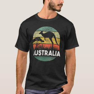 T-shirt Australia Day Funny Australian Kangaroo Vintage