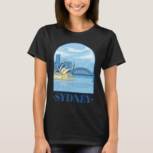 T-shirt Australia Day  Tourists Australian Retro Happy Tra (Devant)