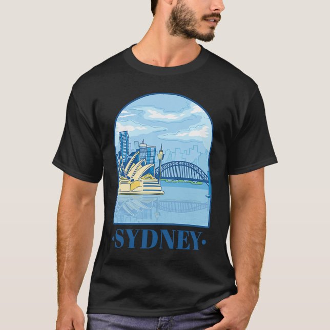 T-shirt Australia Day  Tourists Australian Retro Happy Tra (Devant)