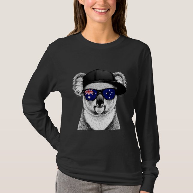 T-shirt Australia Flag Australian Koala 2 (Devant)