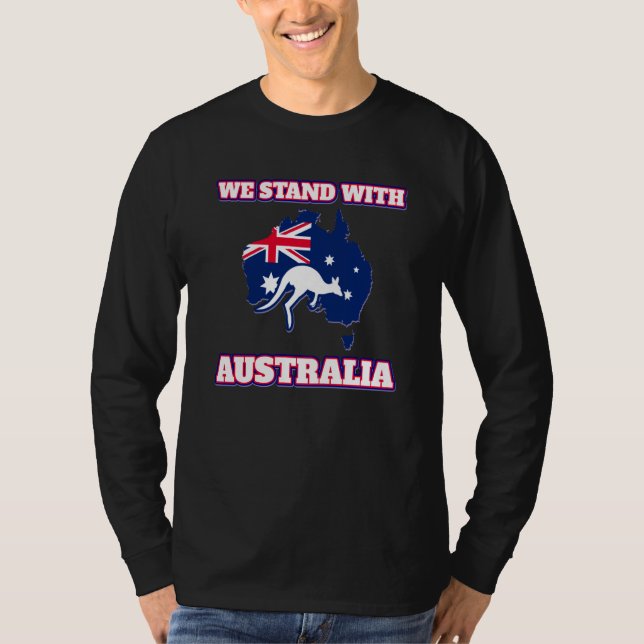T-shirt Australia for women and men Stand with Australia (Devant)