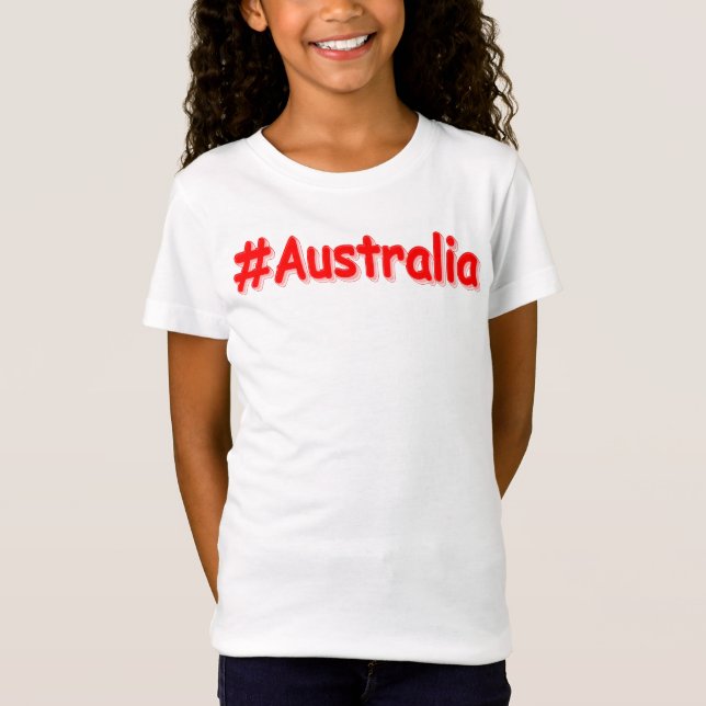 T-Shirt "#Australia" Joli Design. Commandez dès maintenant (Devant)