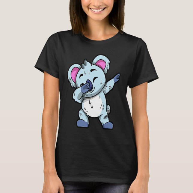T-shirt Australian Animals Cute Dabbing Koala Bear (Devant)