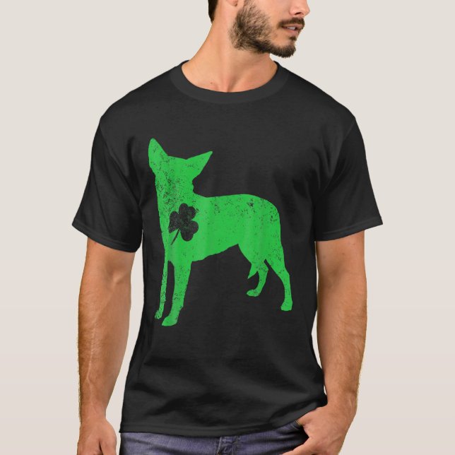 T-shirt Australian Cattle Dog Irish Clocher St Patrick Day (Devant)
