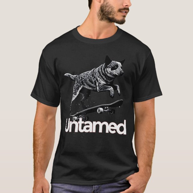 T-shirt Australian Cattle Dog Red Blue Heeler Untamed frie (Devant)