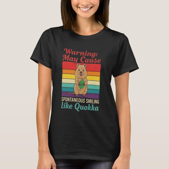 T-shirt Australian Quokkas Happy Animal Smiling Like Quokk (Devant)