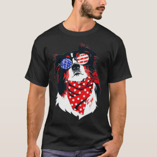 T-shirt Australian Shepherd 4 juillet Aussie American F
