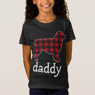 T-Shirt Australian Shepherd Daddy Christmas Red Plaid Auss