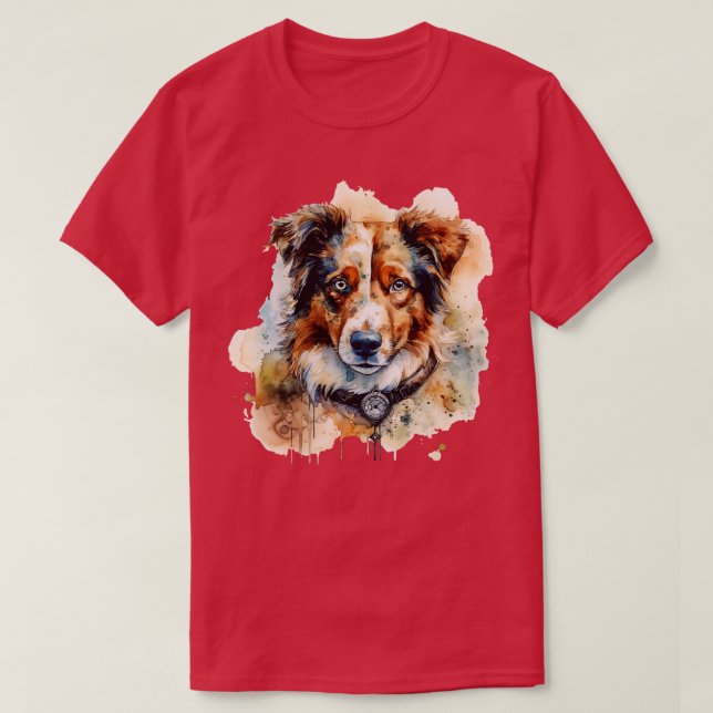 T-shirt Australian Shepherd dog 1 (Design devant)
