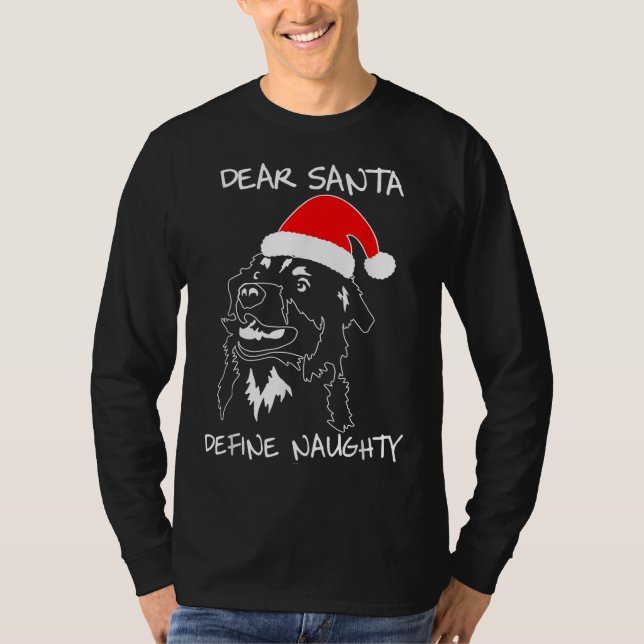 T-shirt Australian Shepherd drôle de Noël cadeaux pour chi (Devant)