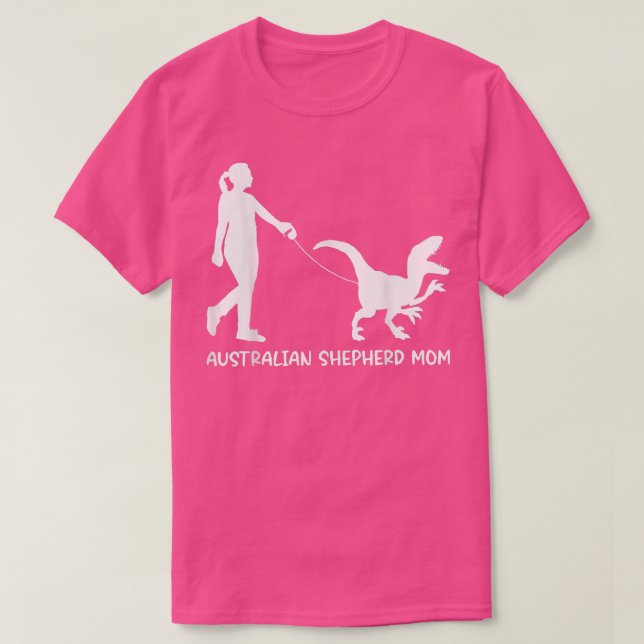T-shirt Australian Shepherd Mom354 (Design devant)