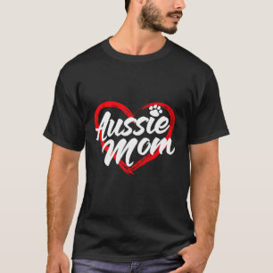 T-shirt Australian Shepherd Mom Aussie Shepard Mom Canine