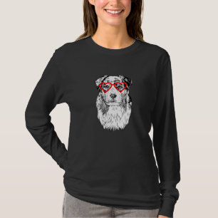 T-shirt Australian Shepherd Valentines Day Aussie Chien Ma