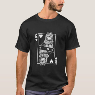 T-shirt Australian Terrier King Of Hearts Aussie Chien