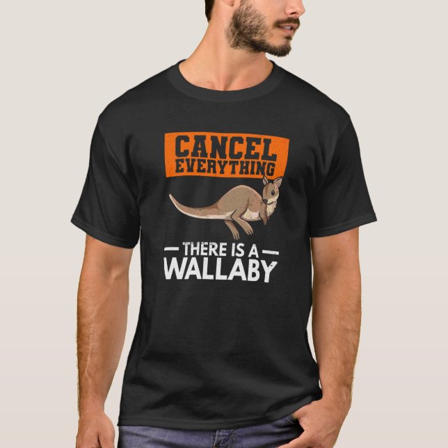 T-shirt Australian Wallaby Quote For A Wallaby (Devant)