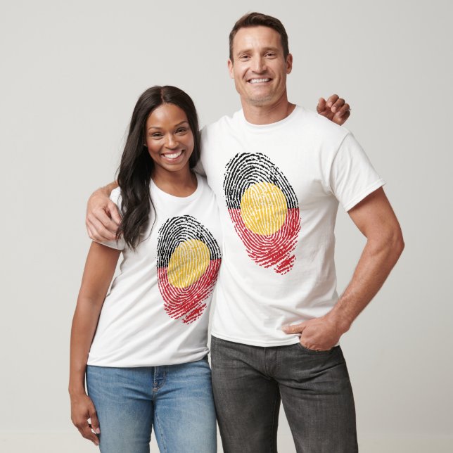 T-shirt Australie aborigène empreintes digitales  (Unisexe)