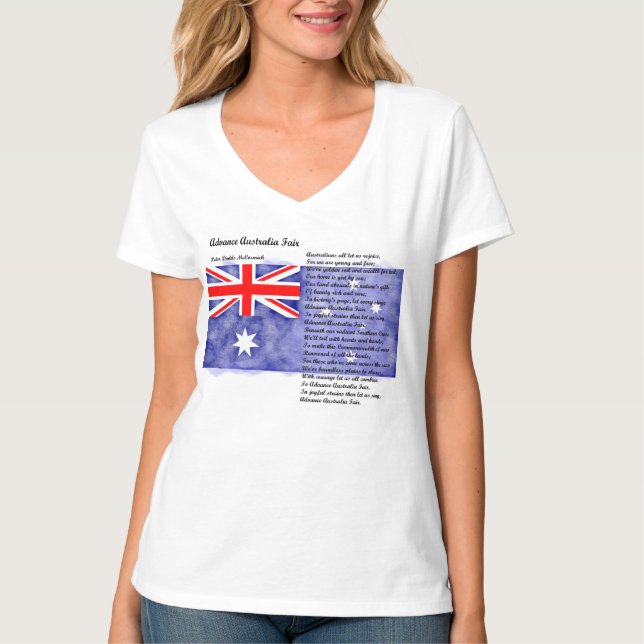 T-shirt Australie - Advance Australia Fair (Devant)