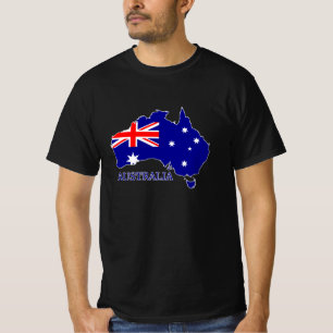 T-shirt Australie Carte du drapeau Voyage