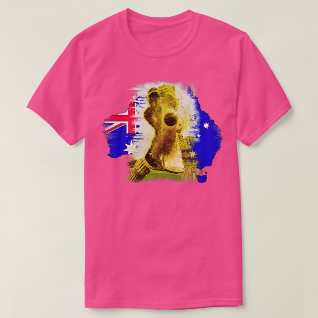T-shirt Australie cricket 3 (Design devant)